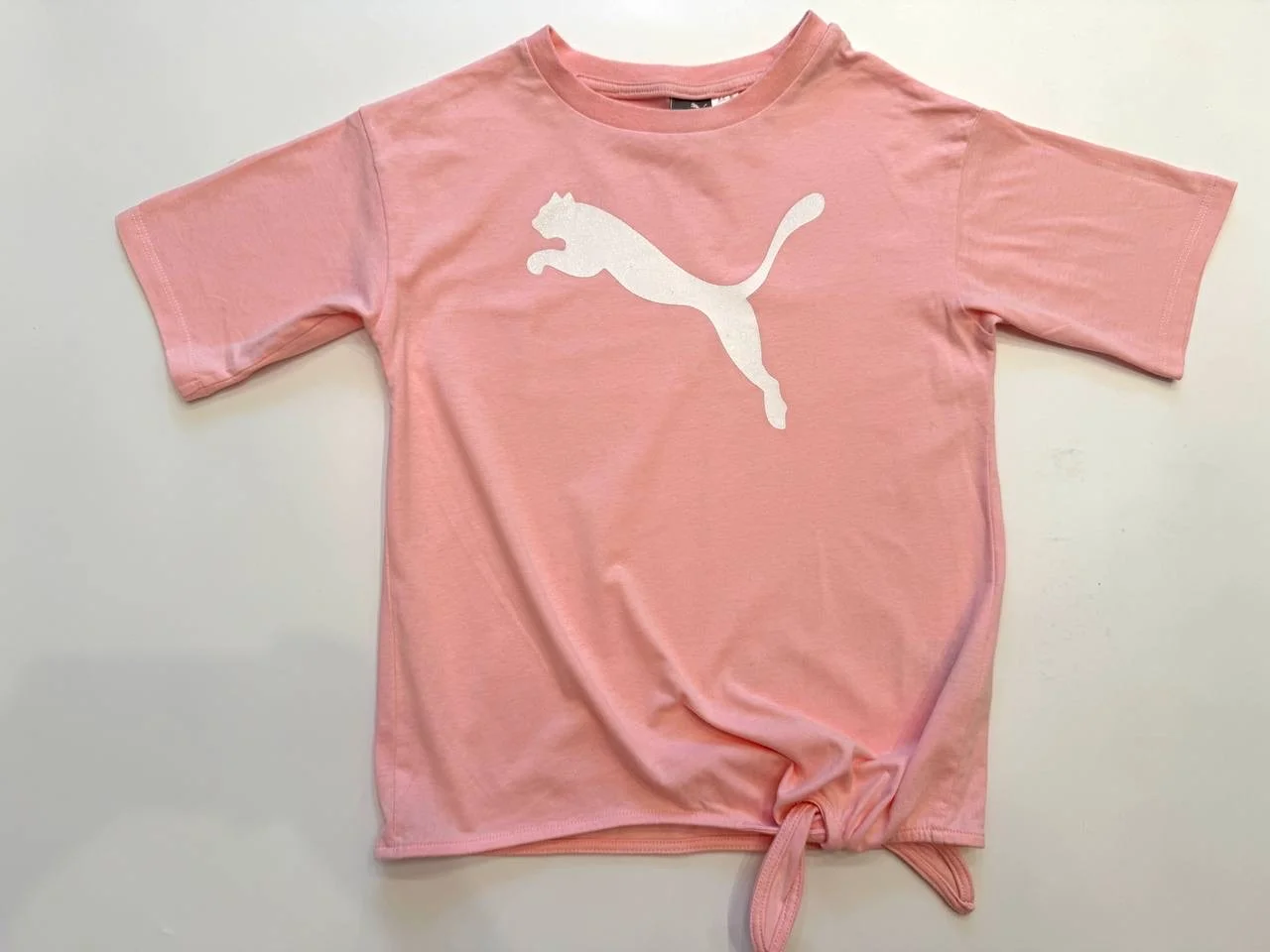 футболка детская для девочек Puma розового цвета - миниатюра 16