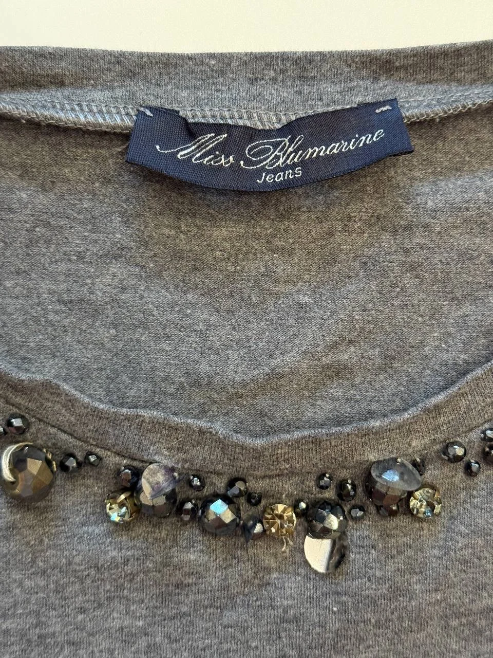 Кофта Miss Blumarine Jeans серого цвета, Для дево - миниатюра 14