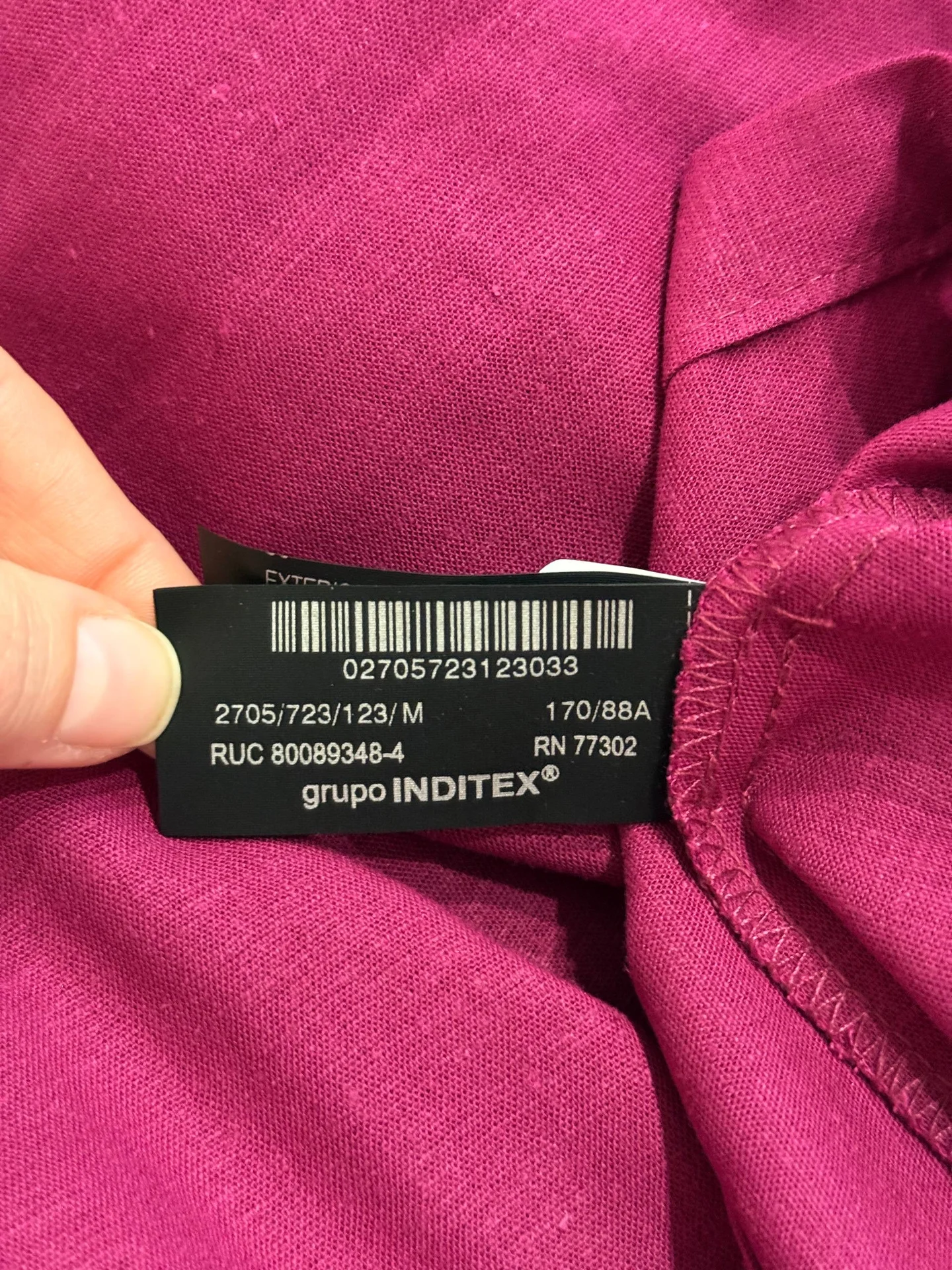 Платье Zara бордовое лен - миниатюра 12