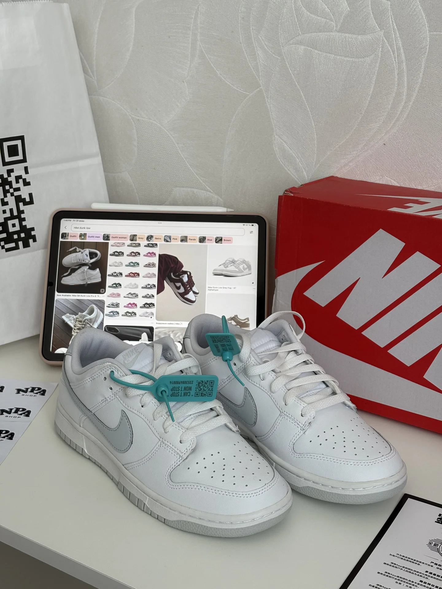 Кроссовки Nike Dunk “Pure Platinum” - изображение 1