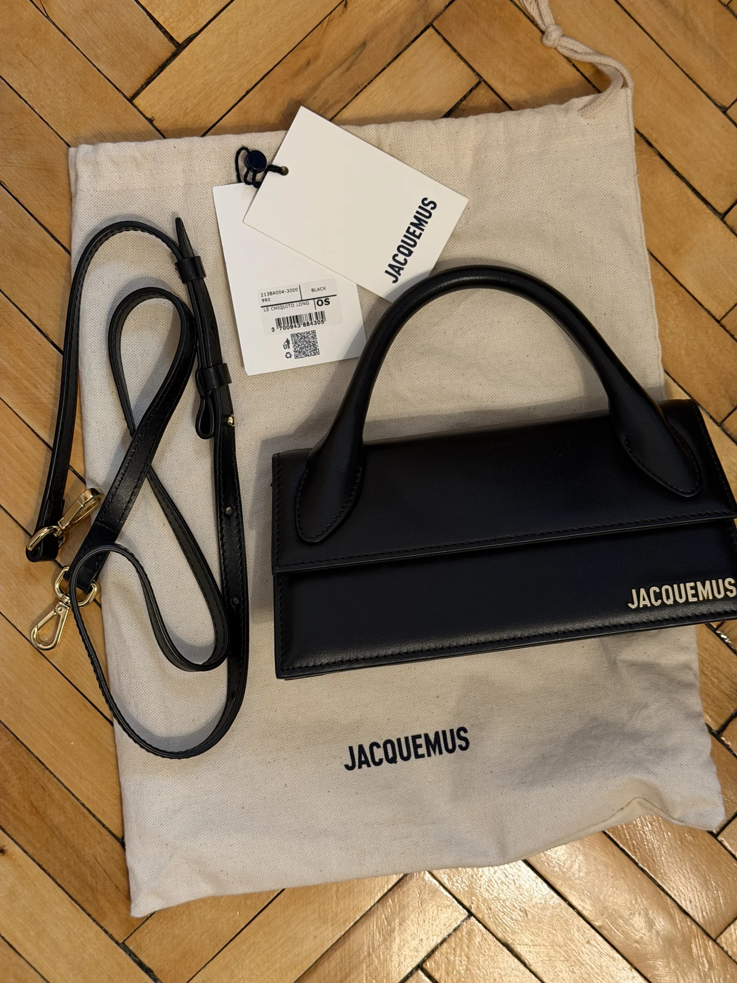 Сумка Jacquemus Le Chiquito Long черная - миниатюра 5