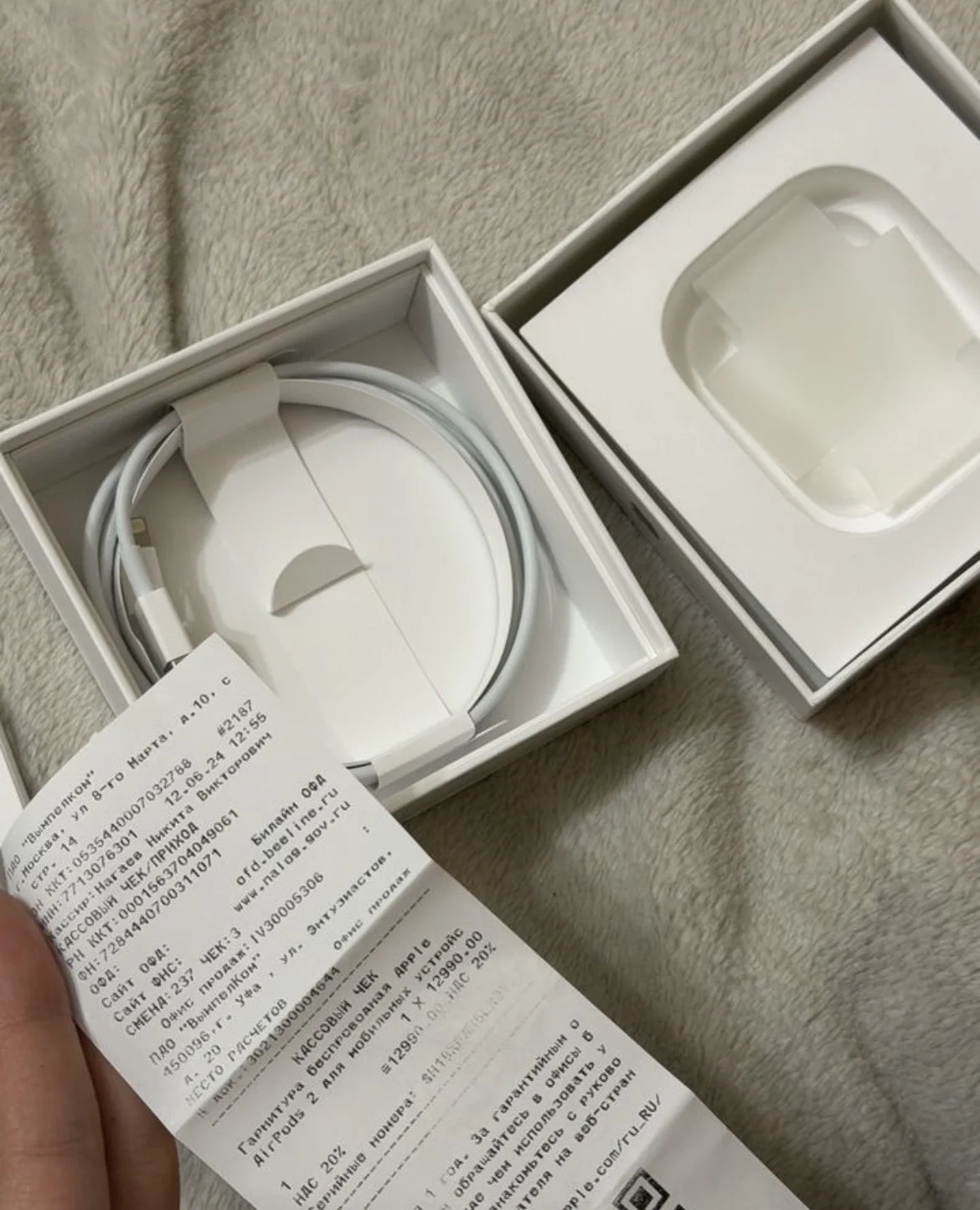 Наушники apple airpods 2 оригинал - миниатюра 3