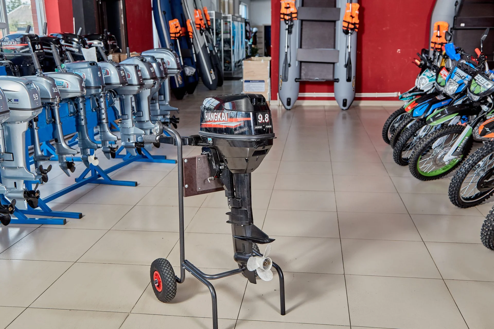 Лодочный мотор Hangkai M9.8 HP - миниатюра 2