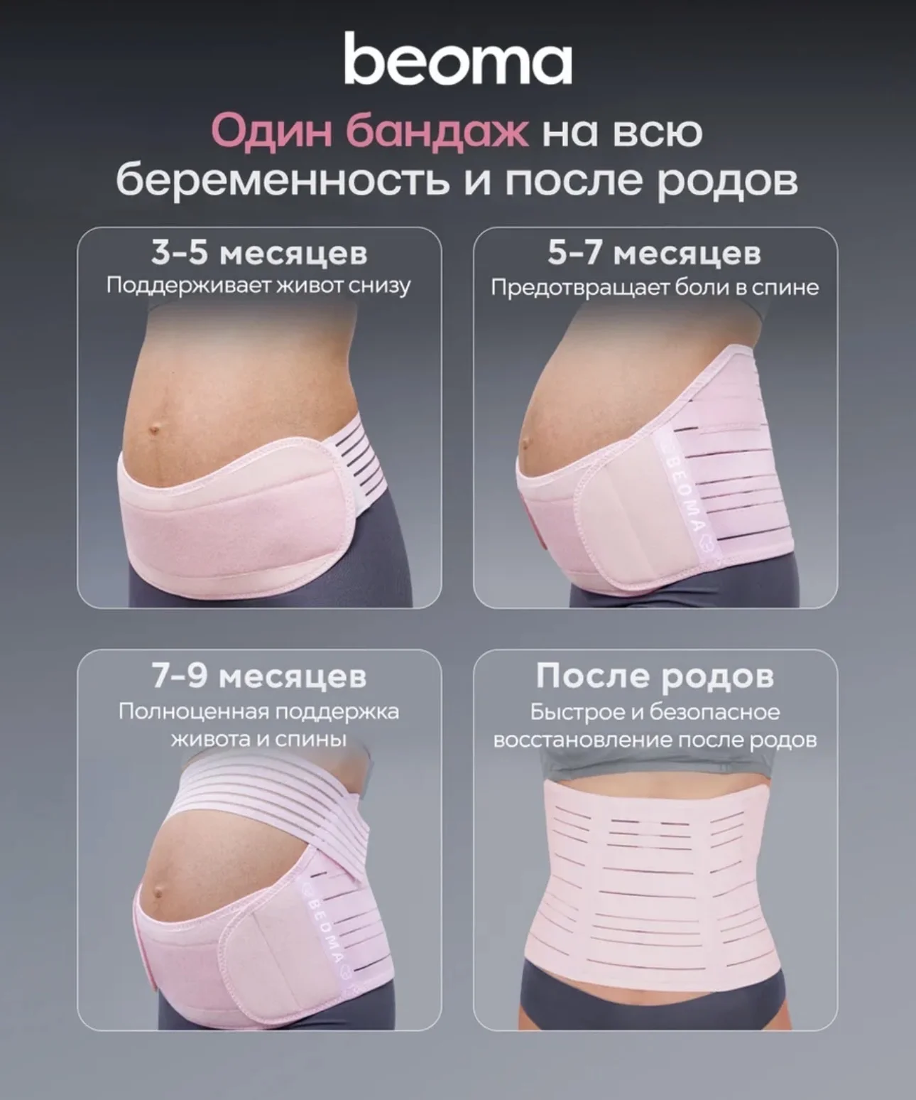 Бандаж для беременных Beoma L - миниатюра 5