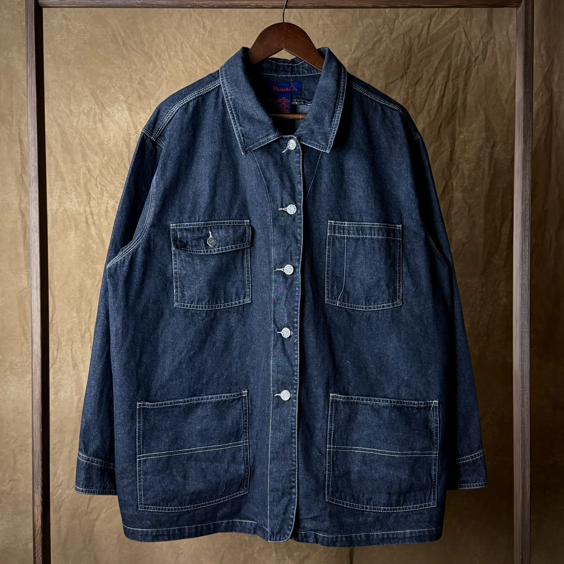 Мужская куртка Chore coat Denim - миниатюра 3