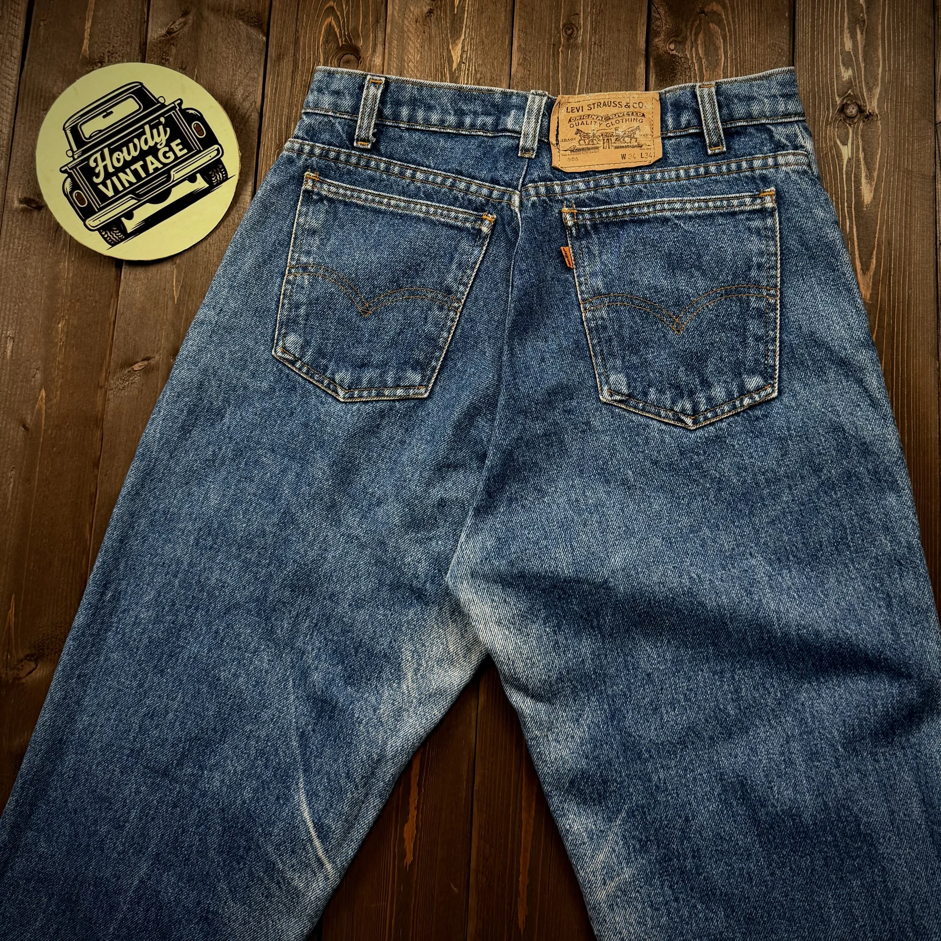 Джинсы Levis 506 Orange tab 34:34 - миниатюра 3