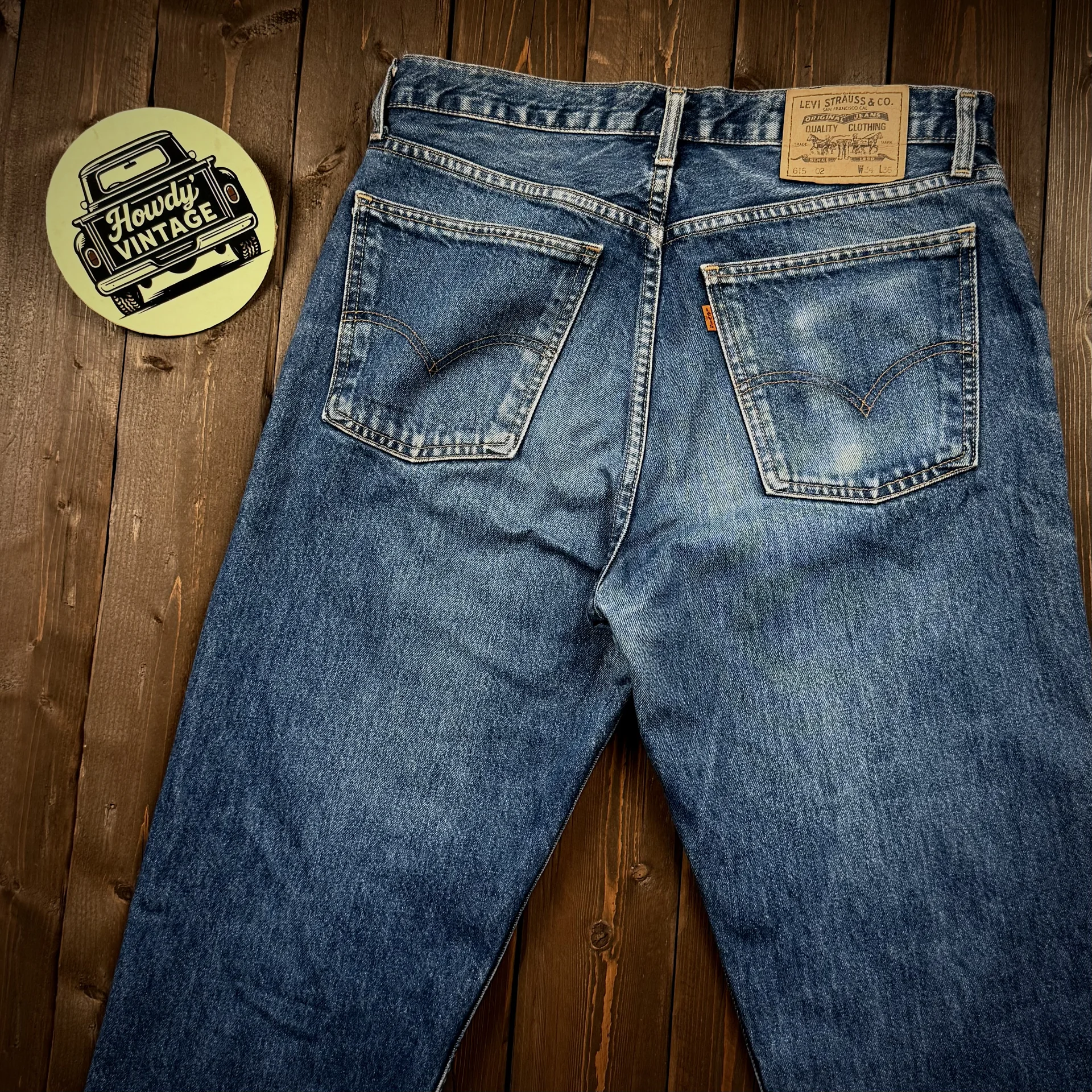 Джинсы Levis 615 Orange tab 34:36 - миниатюра 3