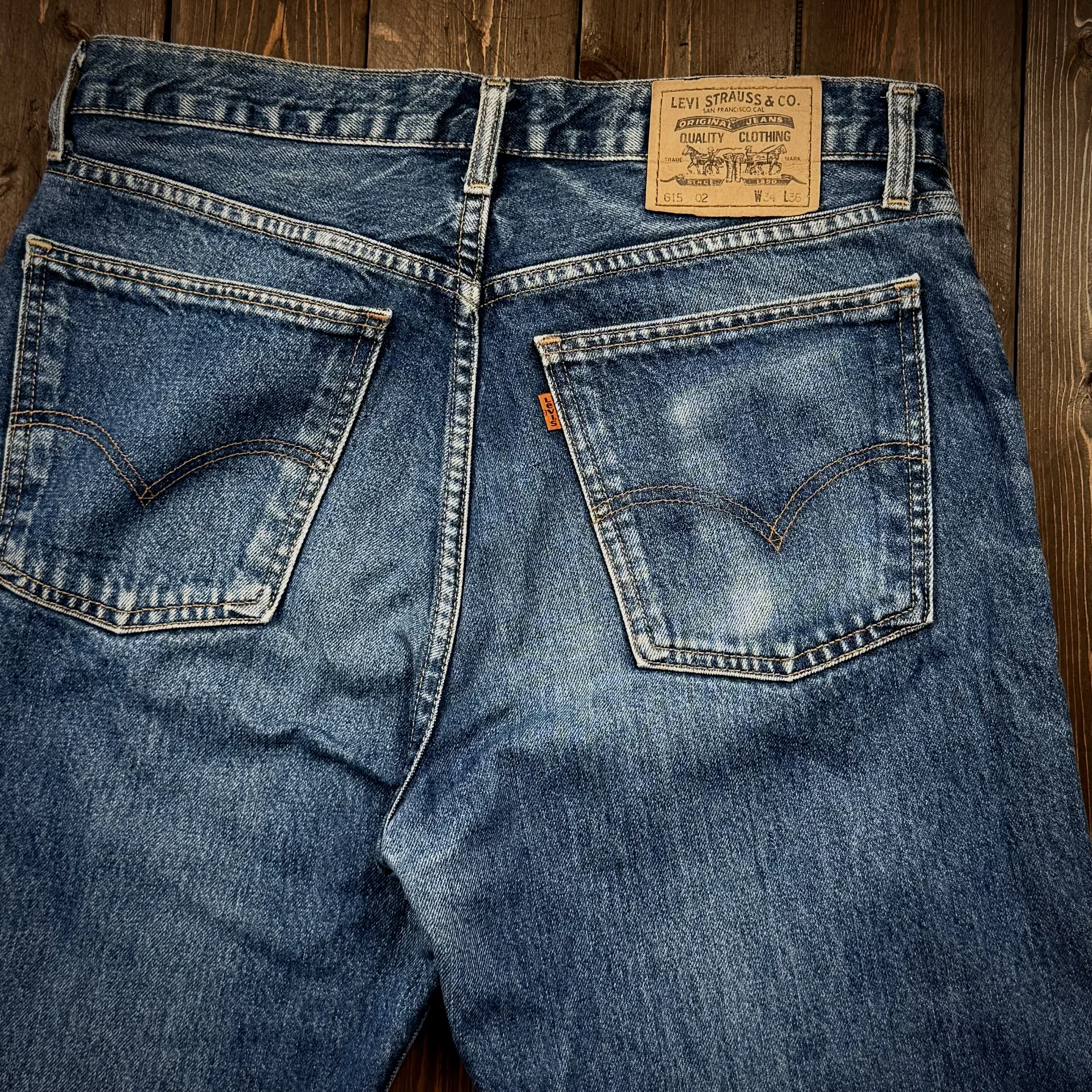 Джинсы Levis 615 Orange tab 34:36 - миниатюра 4