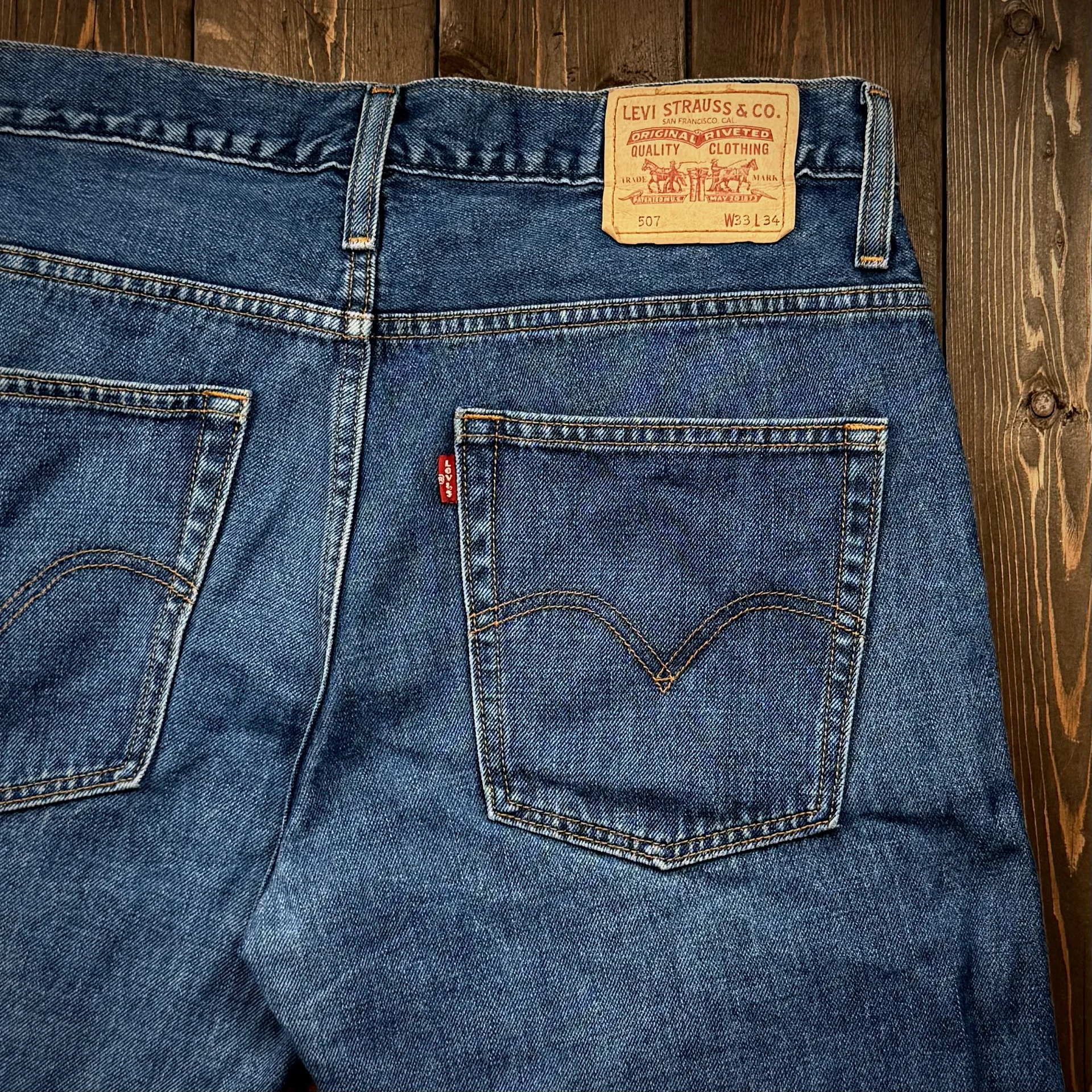 Джинсы Levis 507 bootcut 33:34 - миниатюра 4