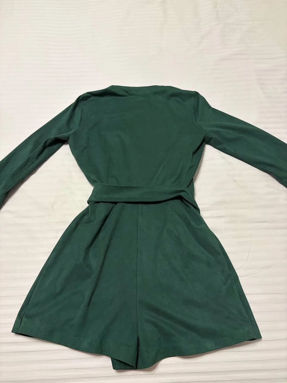 Комбинезон замшевый Zara S изумрудный - миниатюра 5