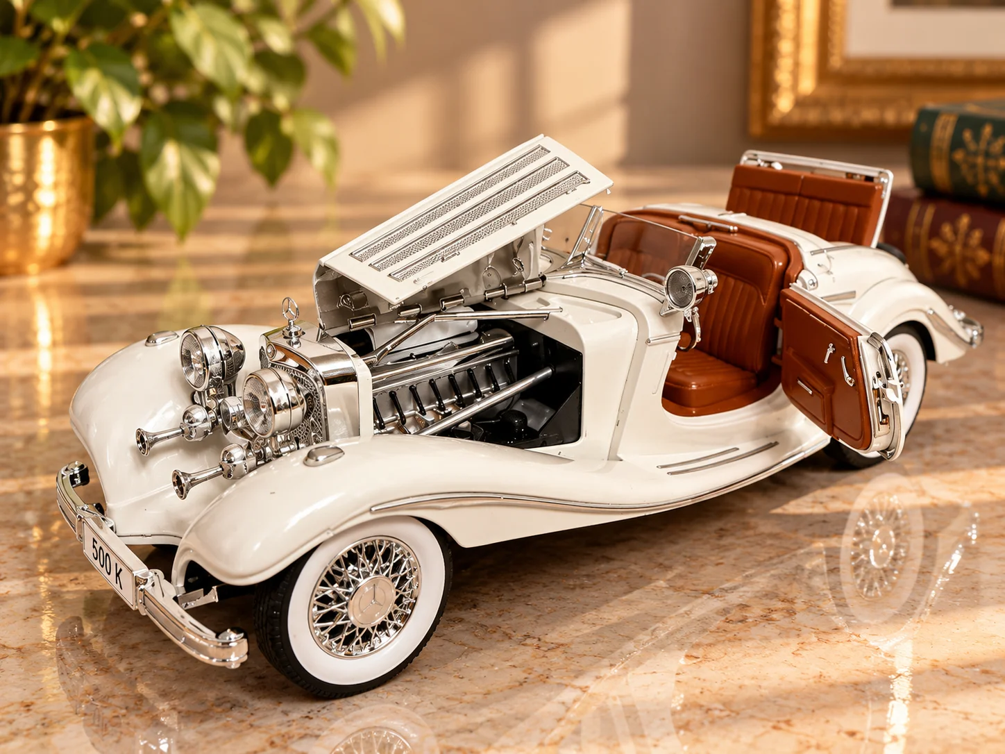 Mercedes-Benz 500K 1:24 свет, звук, пар - миниатюра 2