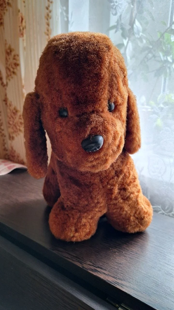 Мягкая винтажная игрушка собака СССР - изображение 1