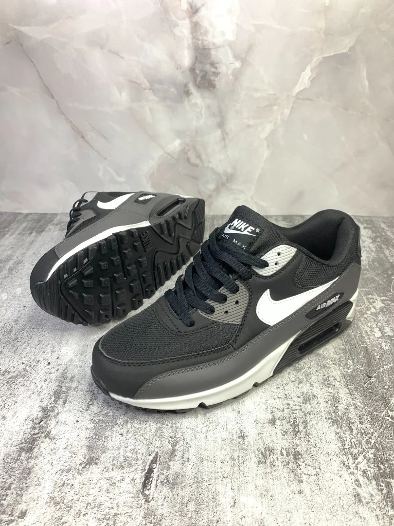 Кроссовки мужские Nike Air Max 90 black/white - миниатюра 2