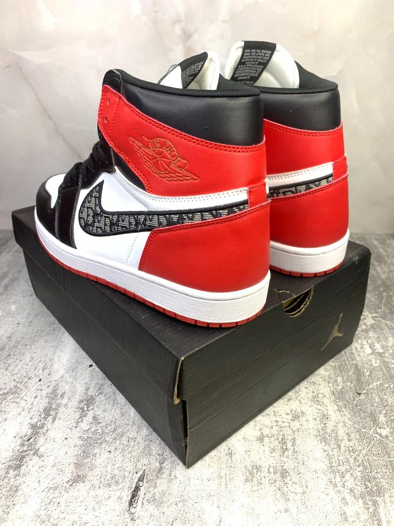 Кроссовки Nike Dior Air Jordan 1 High - миниатюра 3