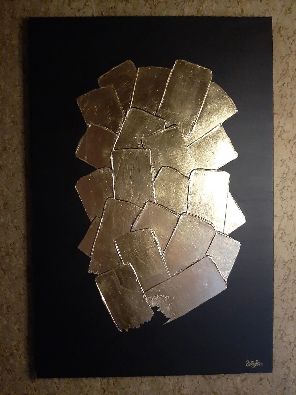 "Золотые слитки" интерьерная картина - миниатюра 4