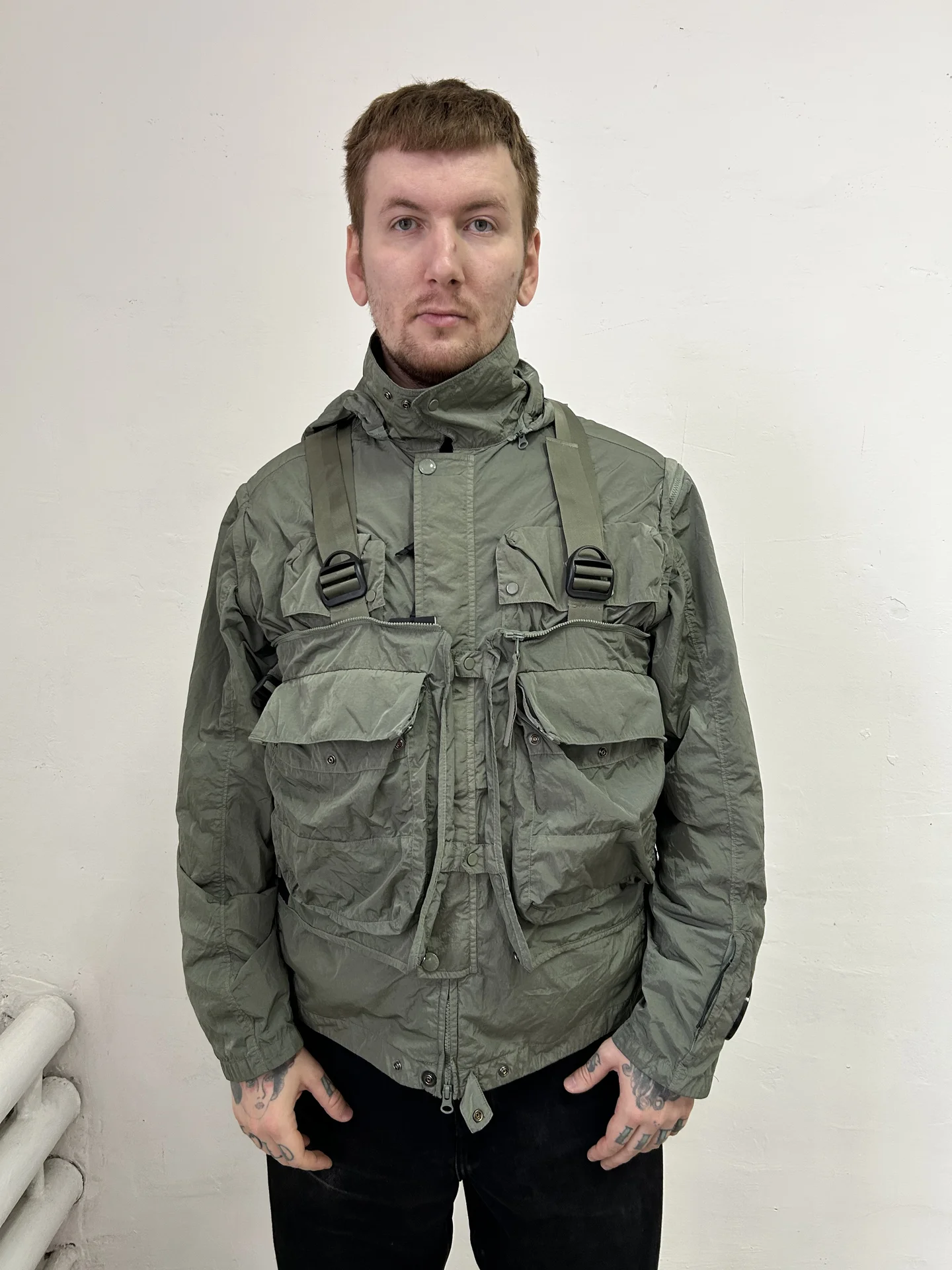 C.P. company chrome-R goggle utility jacket - миниатюра 5