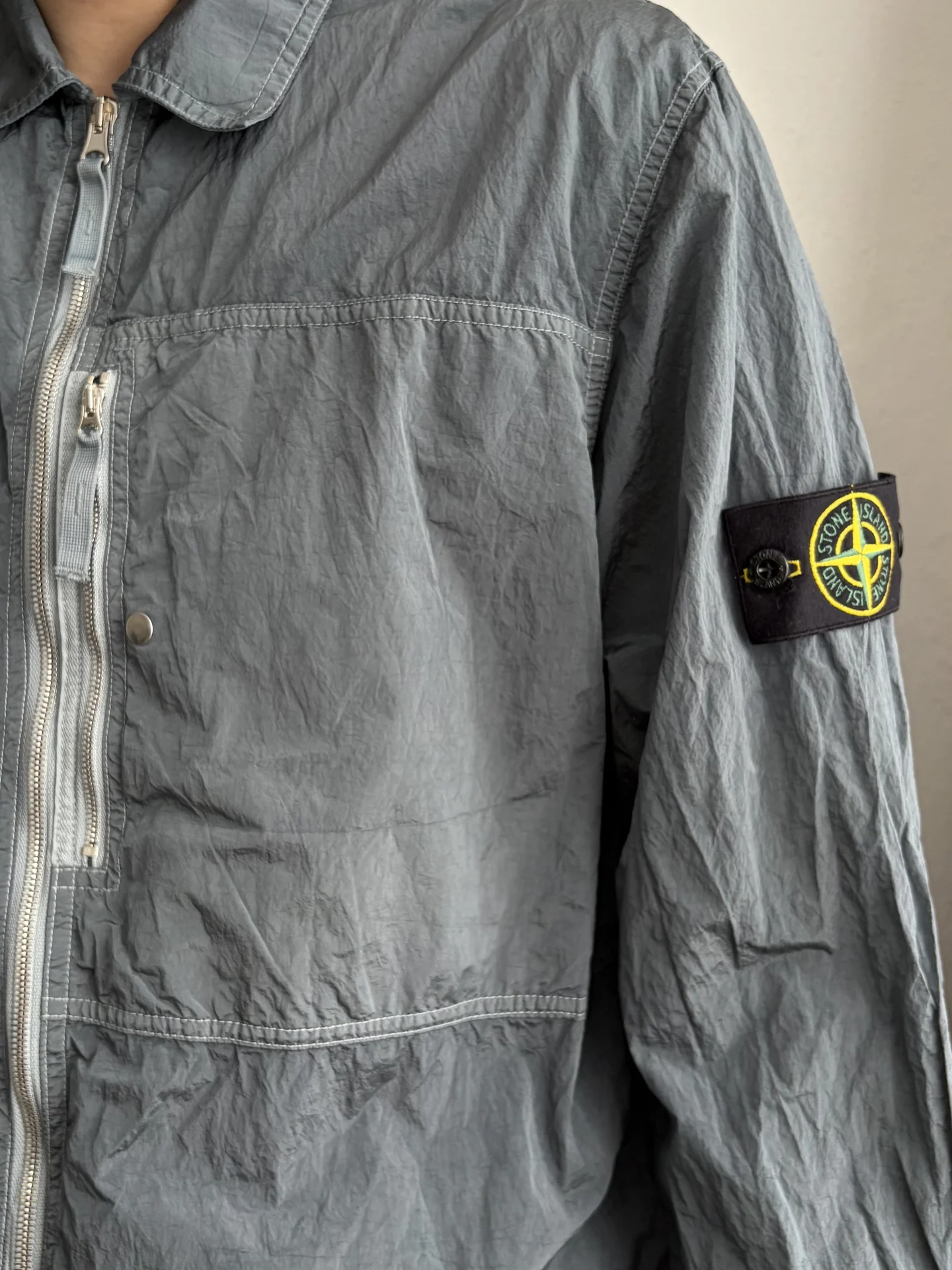 Stone Island Men's Nylon Metal econyl Overshirt - миниатюра 3