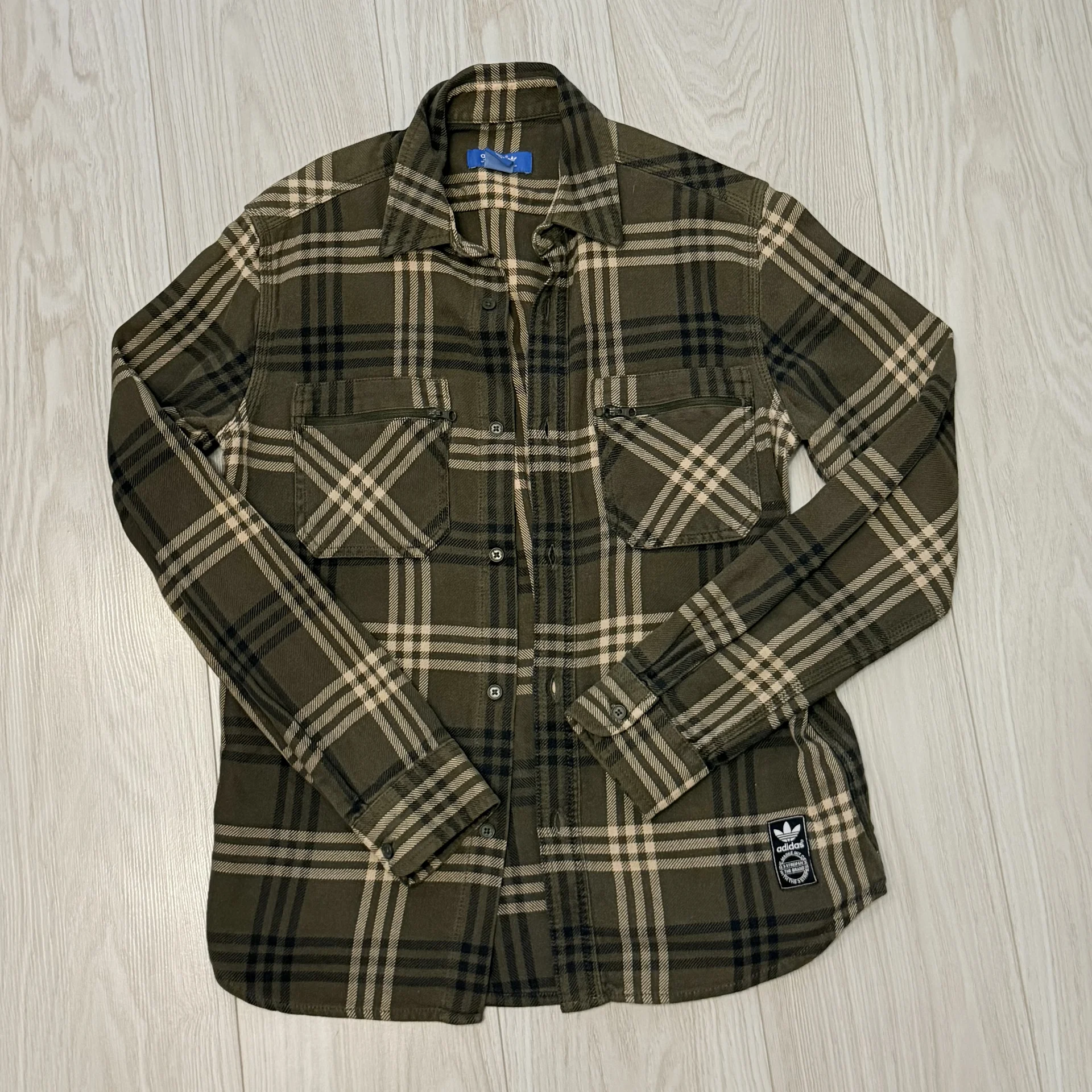 Рубашка мужская в клетку Adidas Originals / 44 (S)