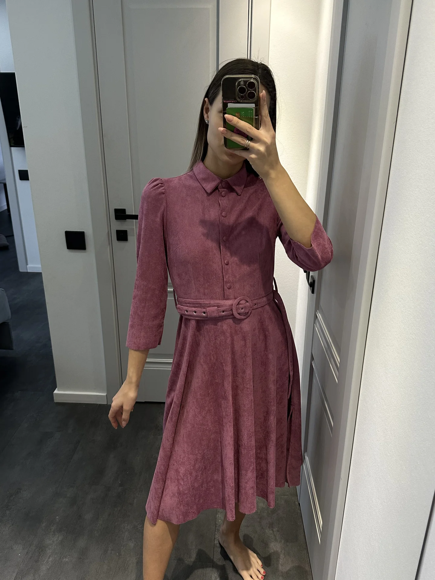 Платье замша reserved xs