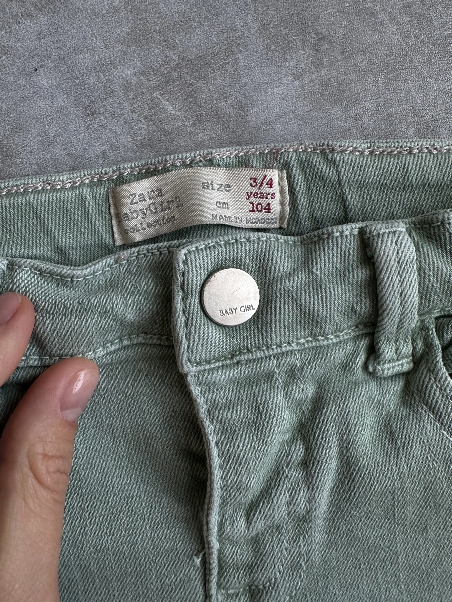 Джинсы и лосины zara 104 для девочки пакетом - миниатюра 5