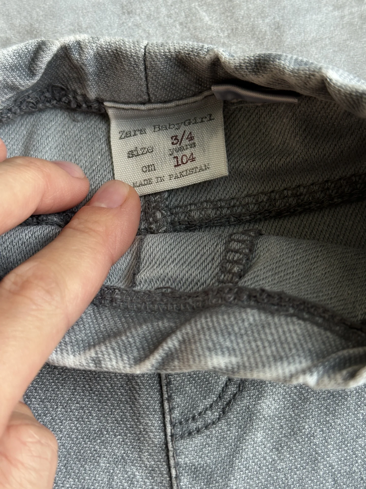 Джинсы и лосины zara 104 для девочки пакетом - миниатюра 7