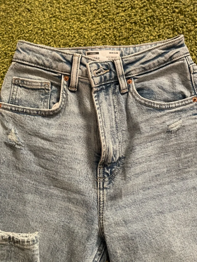Джинсы bershka mom 34 - миниатюра 3