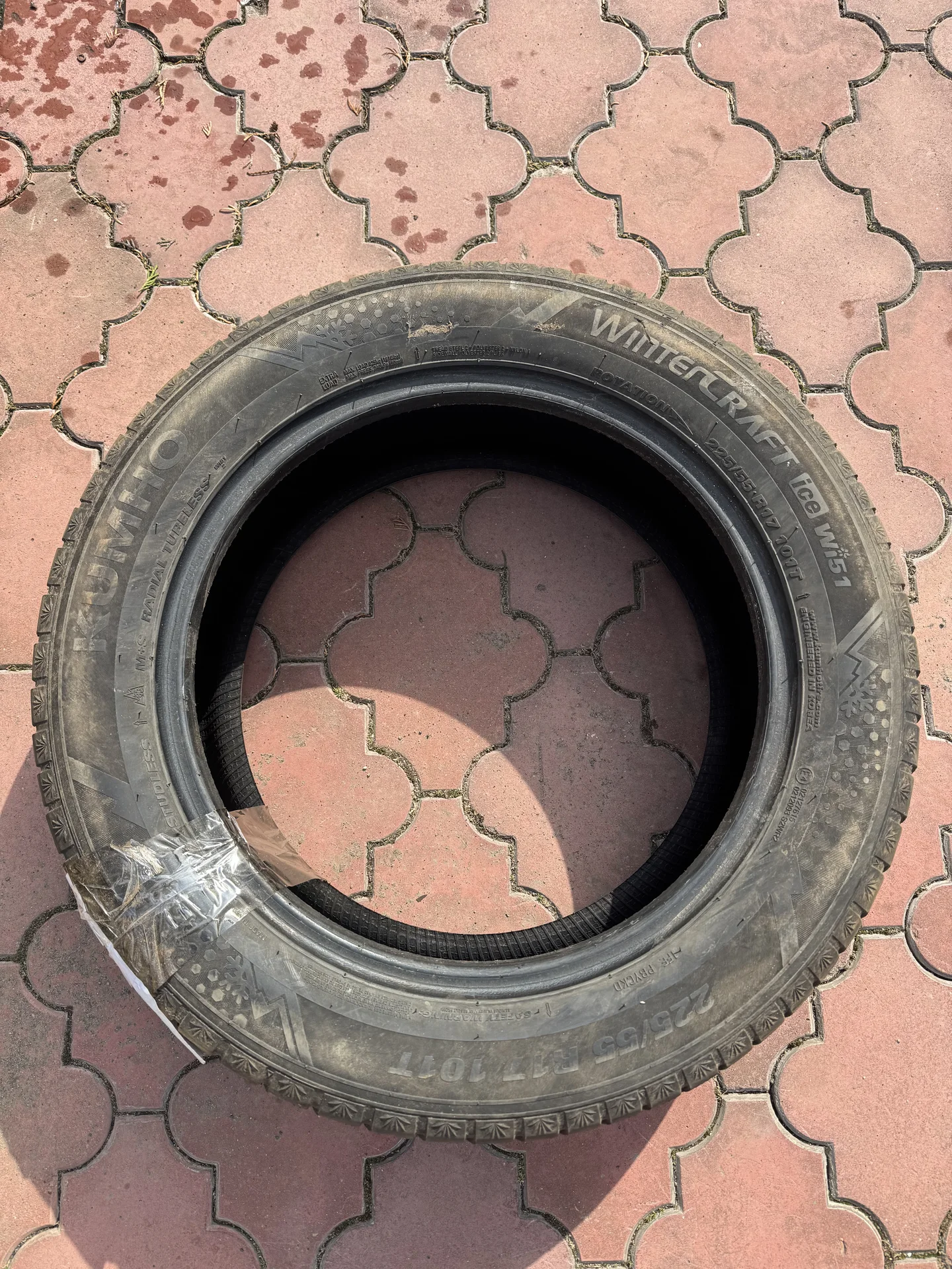 kumho wintercraft ice wi51 225/55 r17 - миниатюра 2