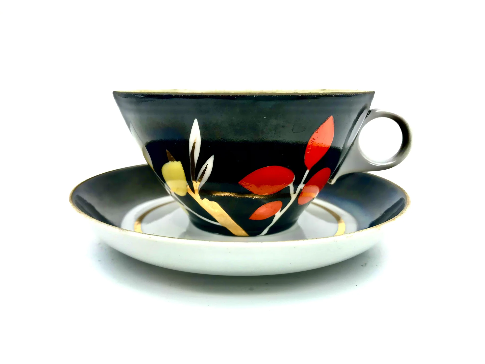 Чайная пара СССР Дулево 1967 год - миниатюра 3