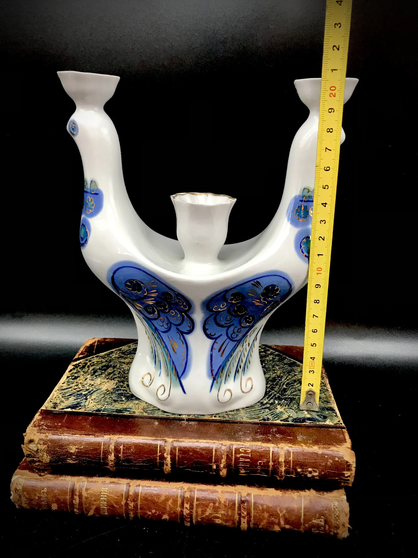 Подсвечник фарфоровый Птицы , Полонский ЗХК , ссср - миниатюра 6