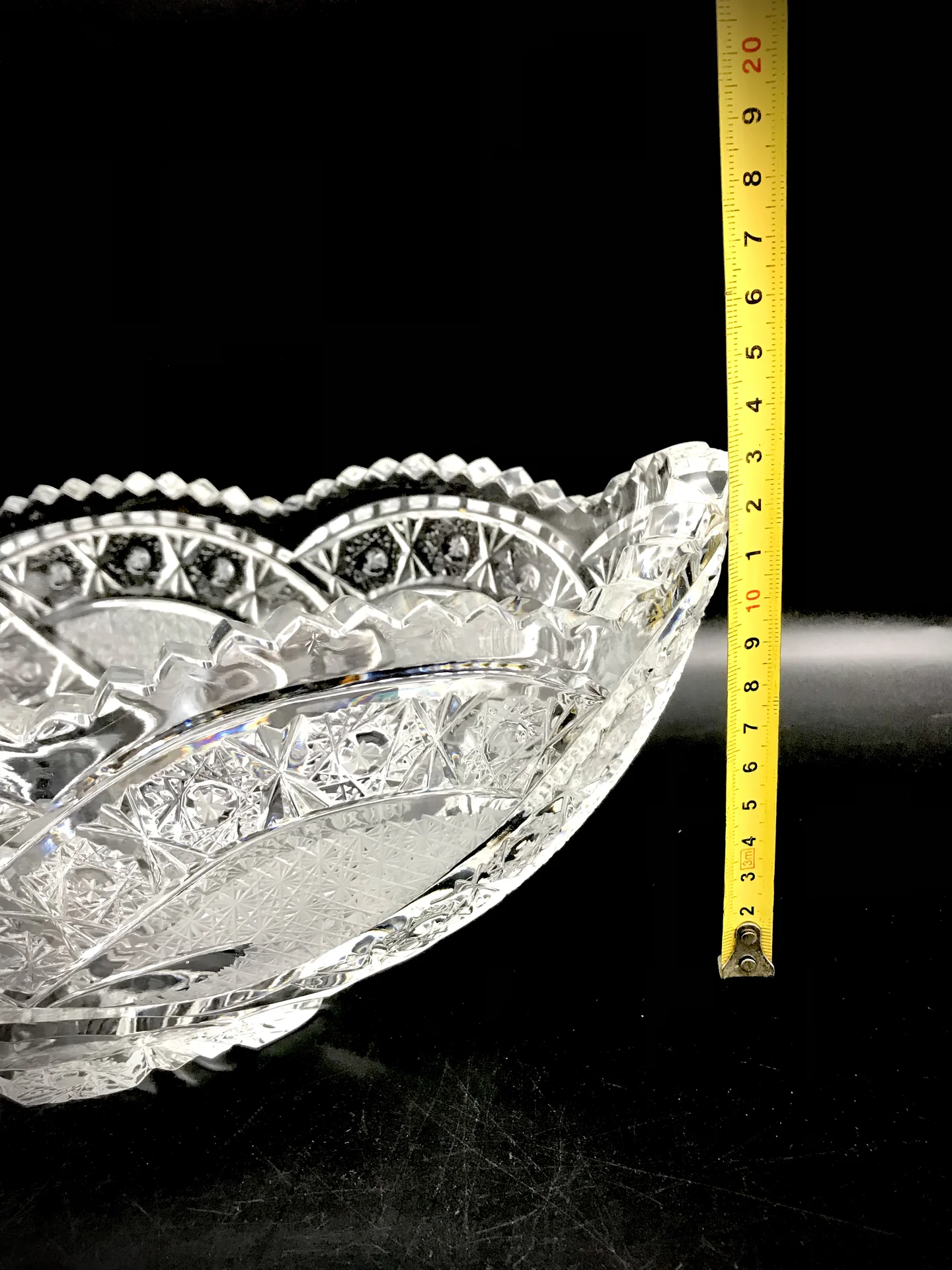 Ваза хрустальная Салют , завод Красный гигант ссср - миниатюра 4