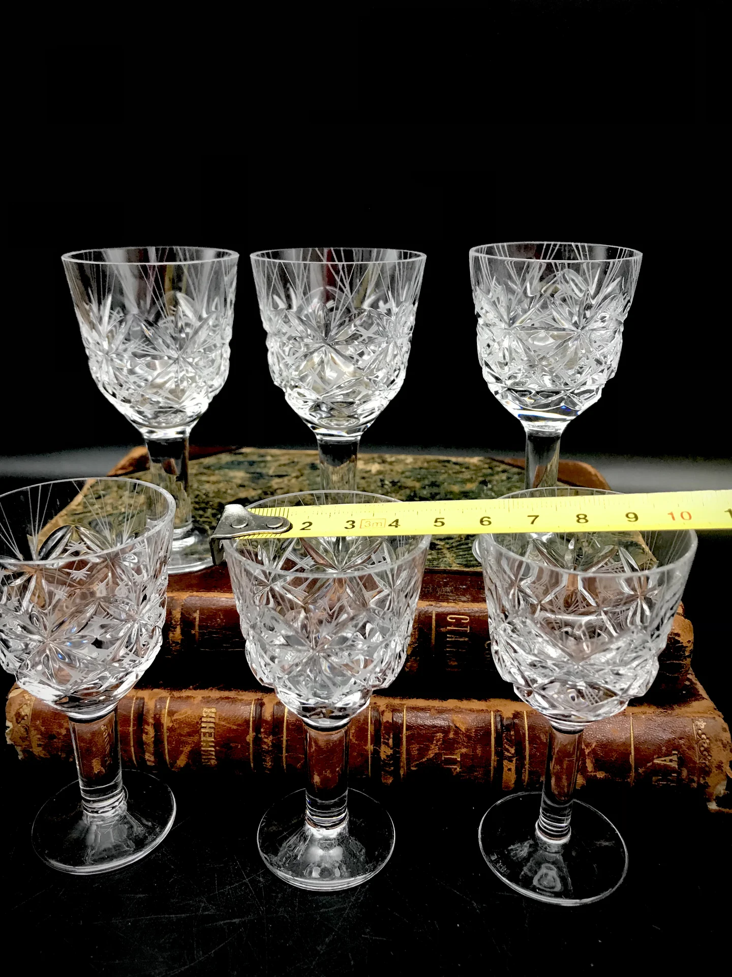 Рюмки хрустальные Комета , ЛЗХС  , СССР 6 шт - миниатюра 5
