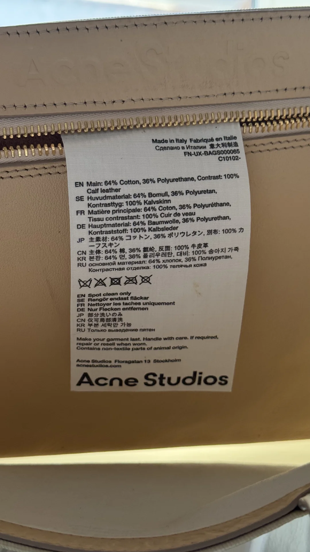 Acne Studios сумка оригинал Италия - миниатюра 4