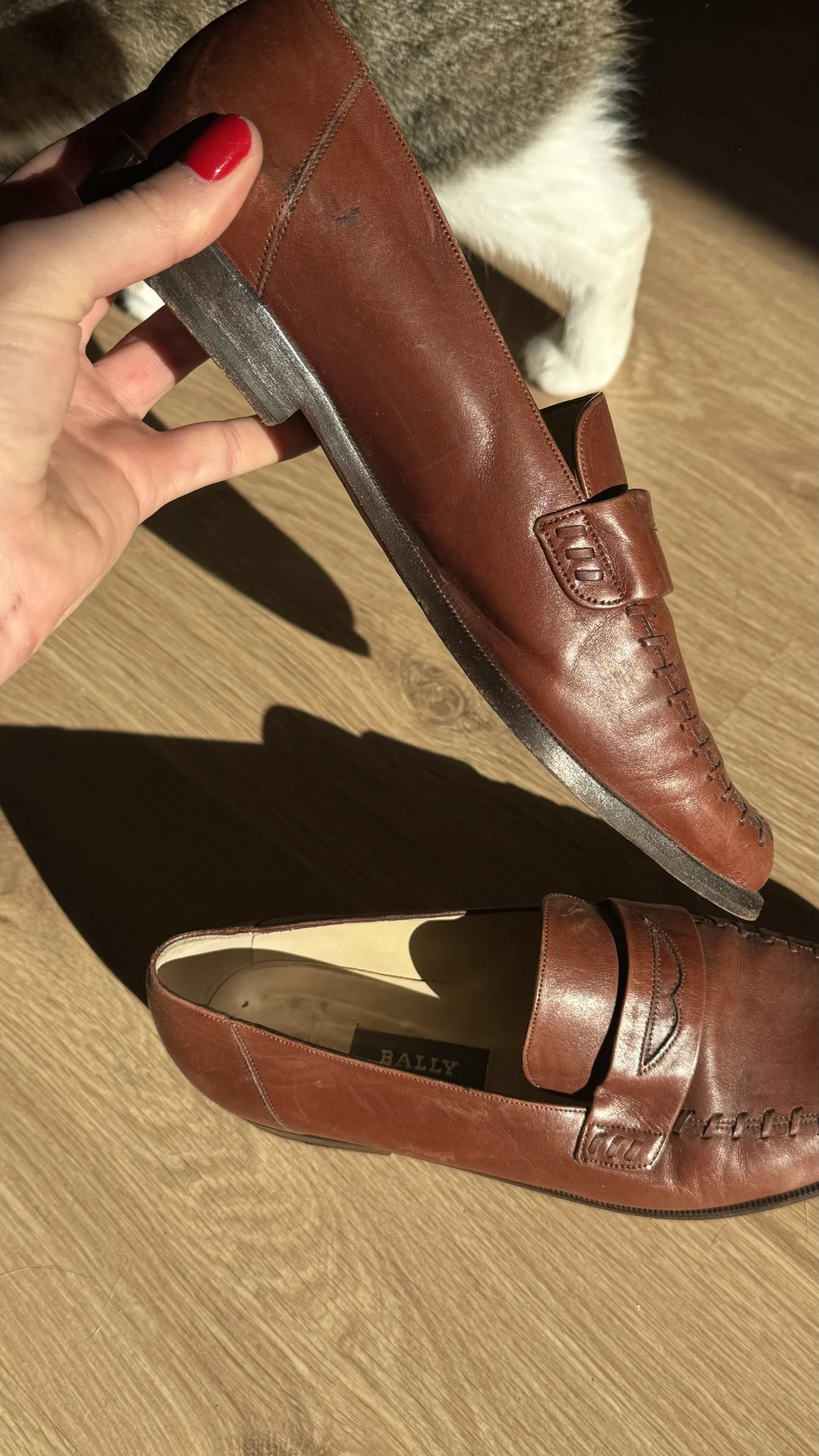 Лоферы женские кожа 39 bally - миниатюра 6