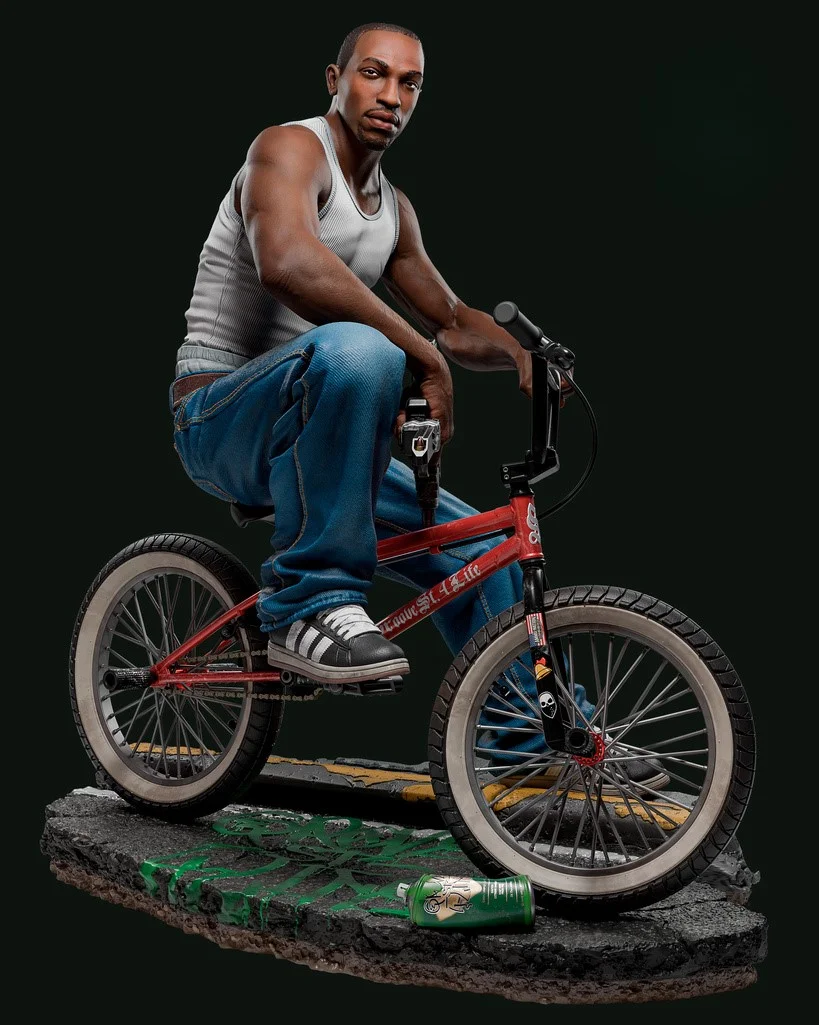 3Д Фигурка CJ (Си-Джей) из GTA San Andreas