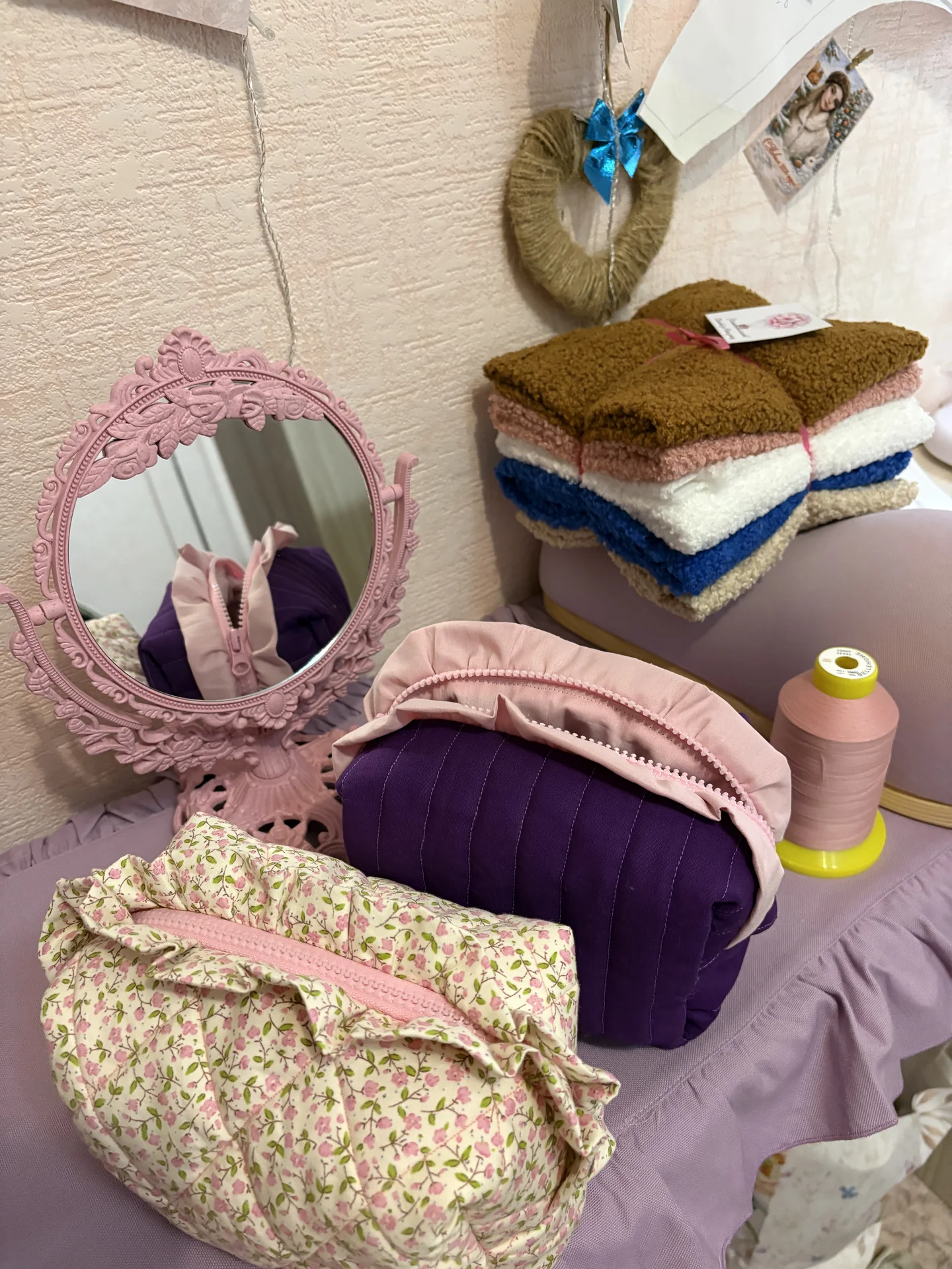 Косметичка ручной работы 🌸 - миниатюра 2