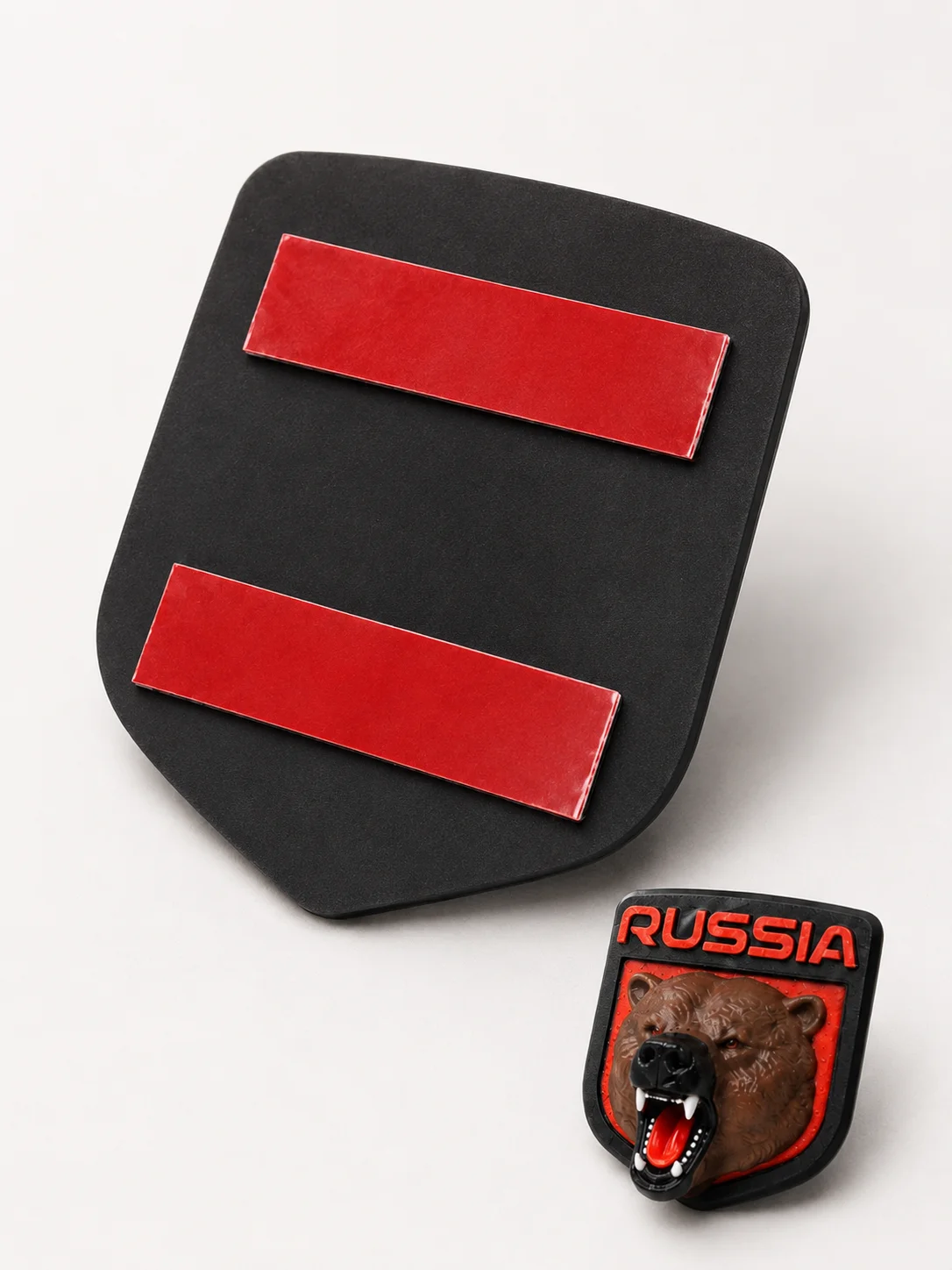 3D шильдик RUSSIA с медведем на авто 55×60 мм - миниатюра 11