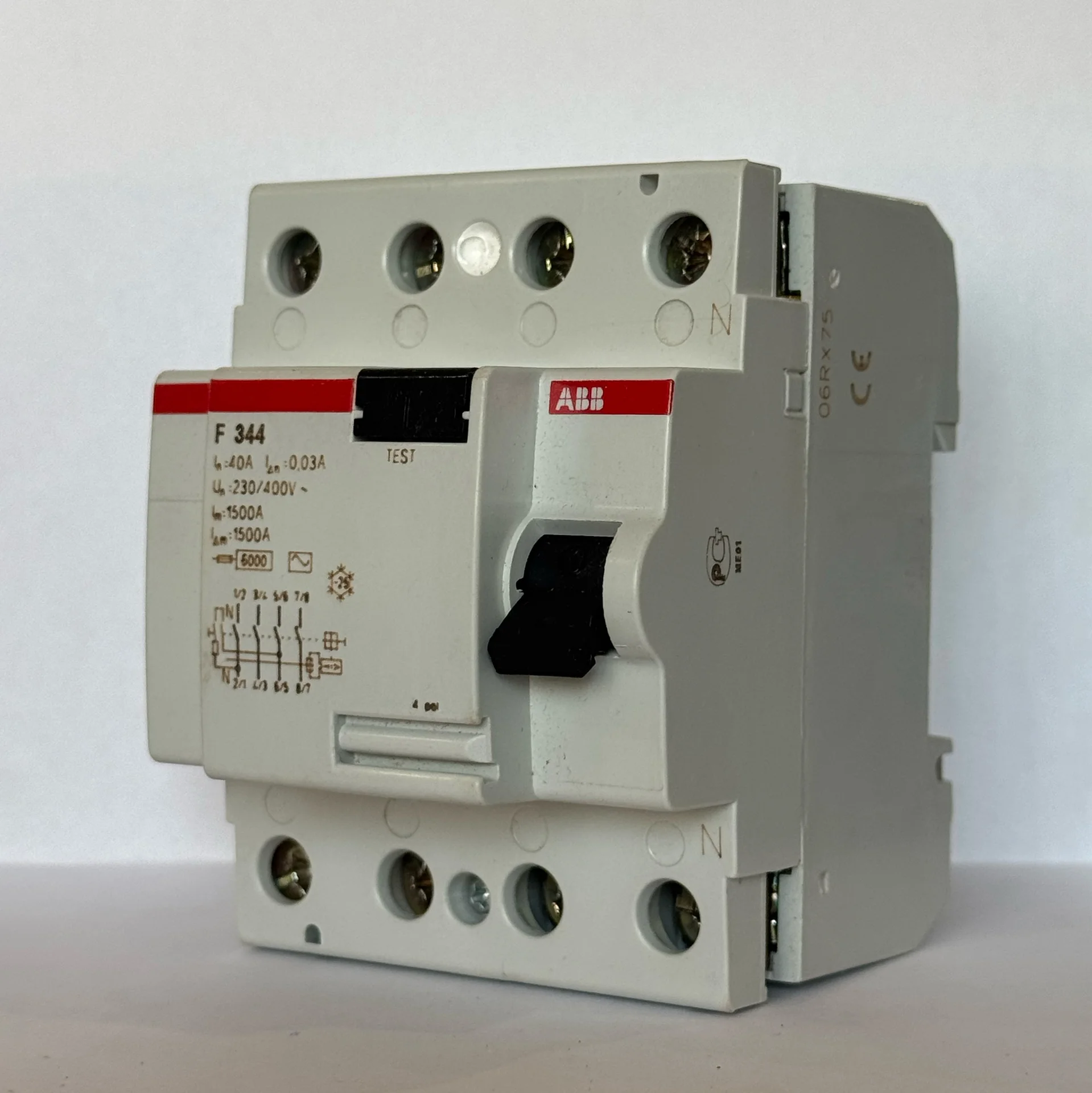 Узо ABB F344 новый оригинальный 4 полюса 3 фазы - миниатюра 2