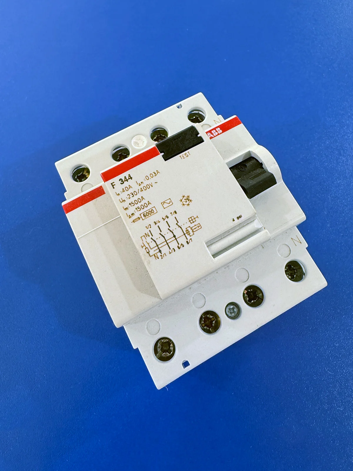 Узо ABB F344 новый оригинальный 4 полюса 3 фазы - миниатюра 7