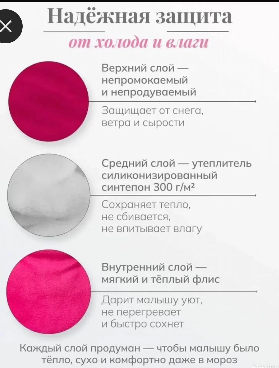 Конверт для новорожденного - миниатюра 6
