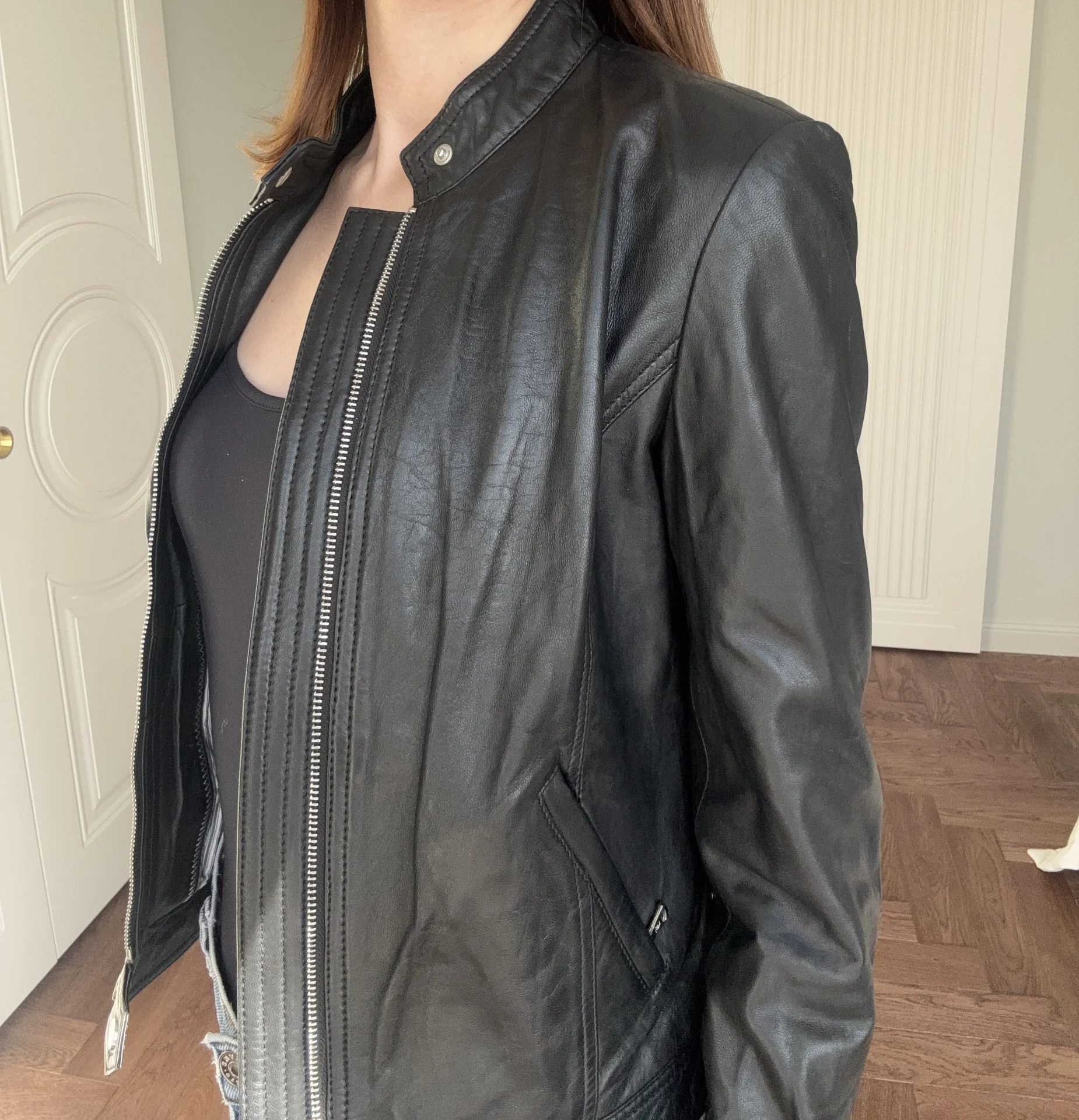 Кожаная куртка Massimo Dutti - изображение 1