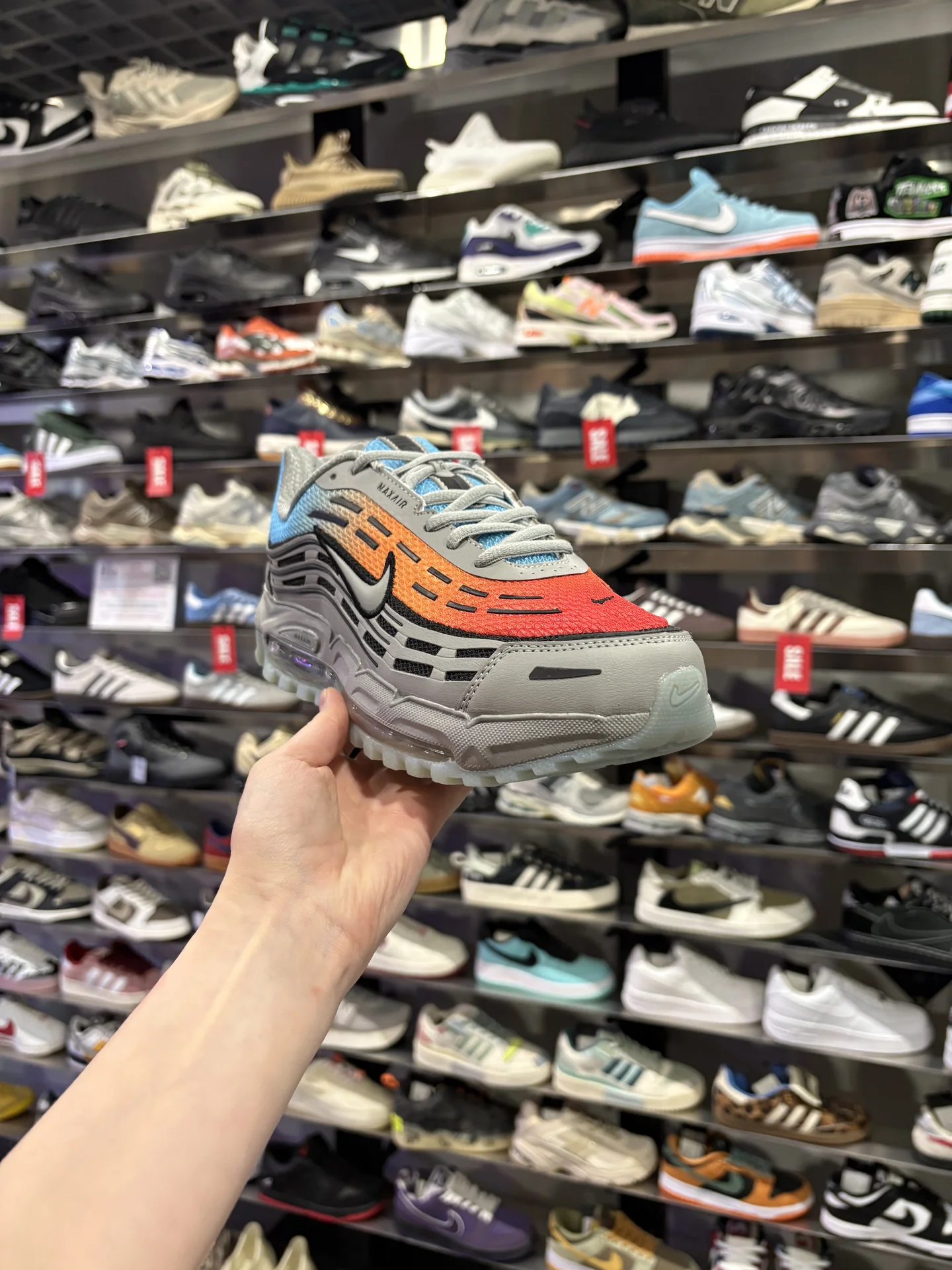 Nike Air Max TL 2.5 Grey Black Red POIZON - миниатюра 8