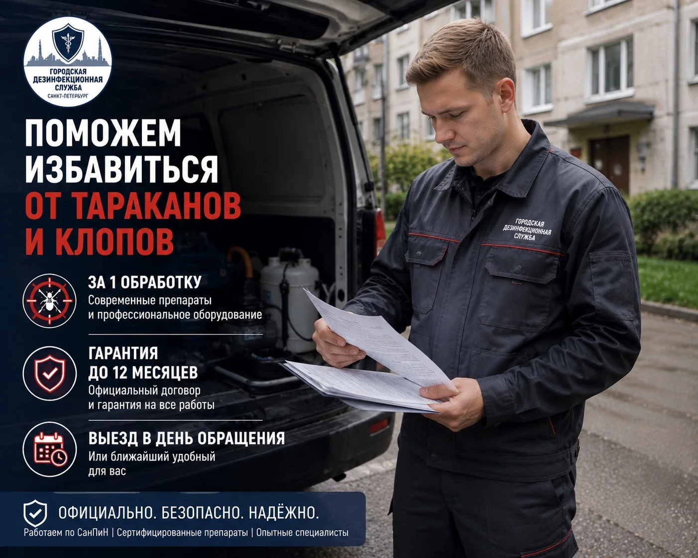 Уничтожение клопов и тараканов в Санкт-Петербурге - изображение 1