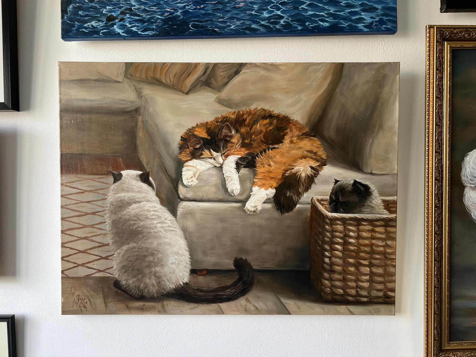 Картина маслом с котиками - изображение 1