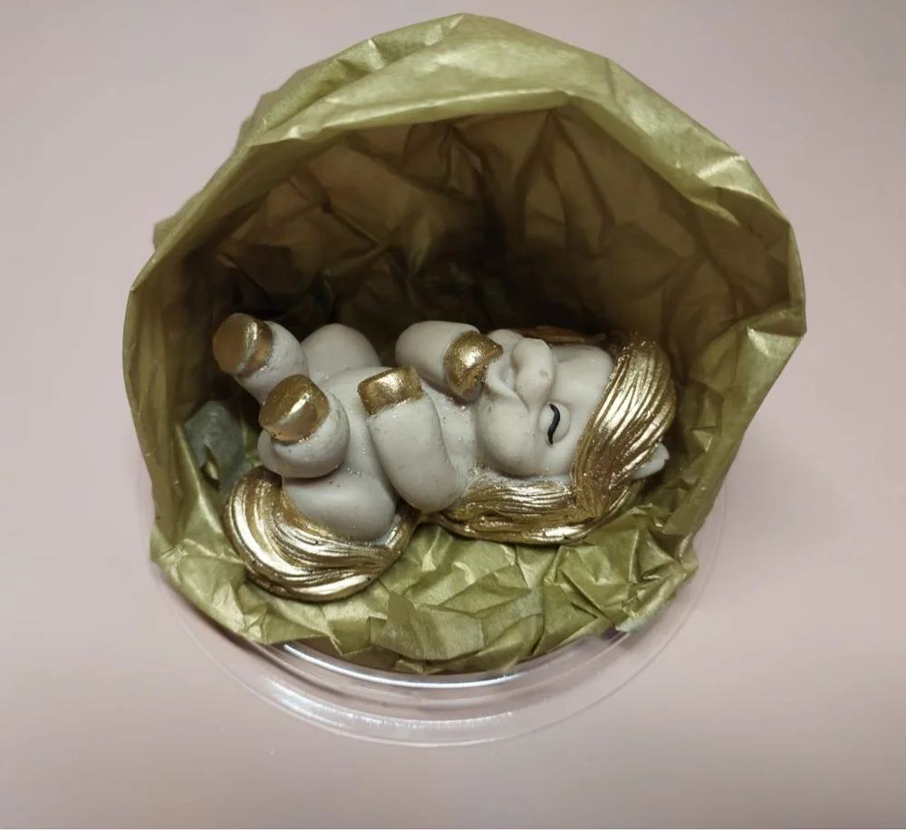 Фигурка «Лошадка с золотой гривой», беж/зол - миниатюра 2