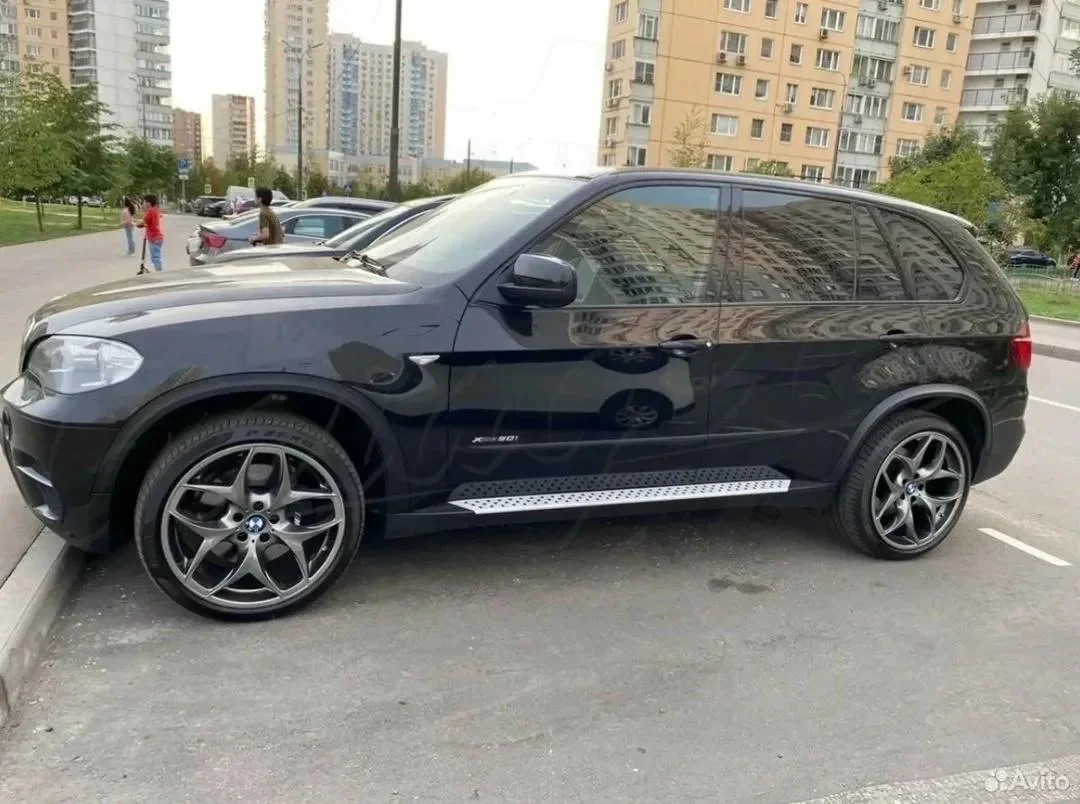 Комплект порогов с алюминиевой вставкой "SPORT" (BMW E70) - изображение 1