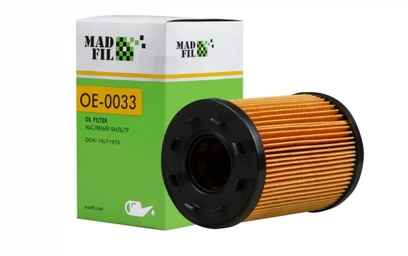 Масляный фильтр MADFIL OE-0033 (OE650/1, HU7197X) - изображение 1