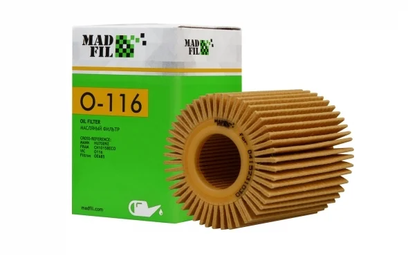 Масляный фильтр MADFIL O-116 (O116, OE 685/4, HU 7009 z) - изображение 1