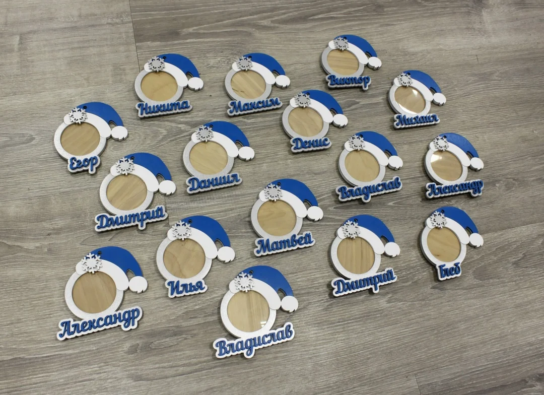 Новогодняя игрушка -фоторамка - миниатюра 4