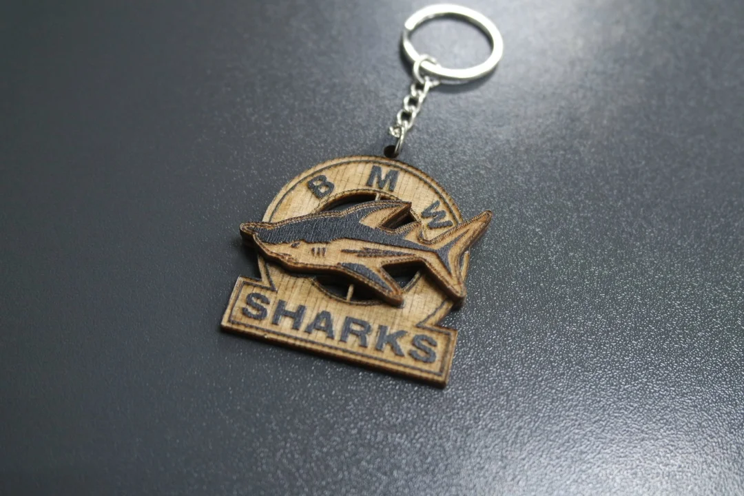 Брелок из дерева "BMW Shark" - миниатюра 3