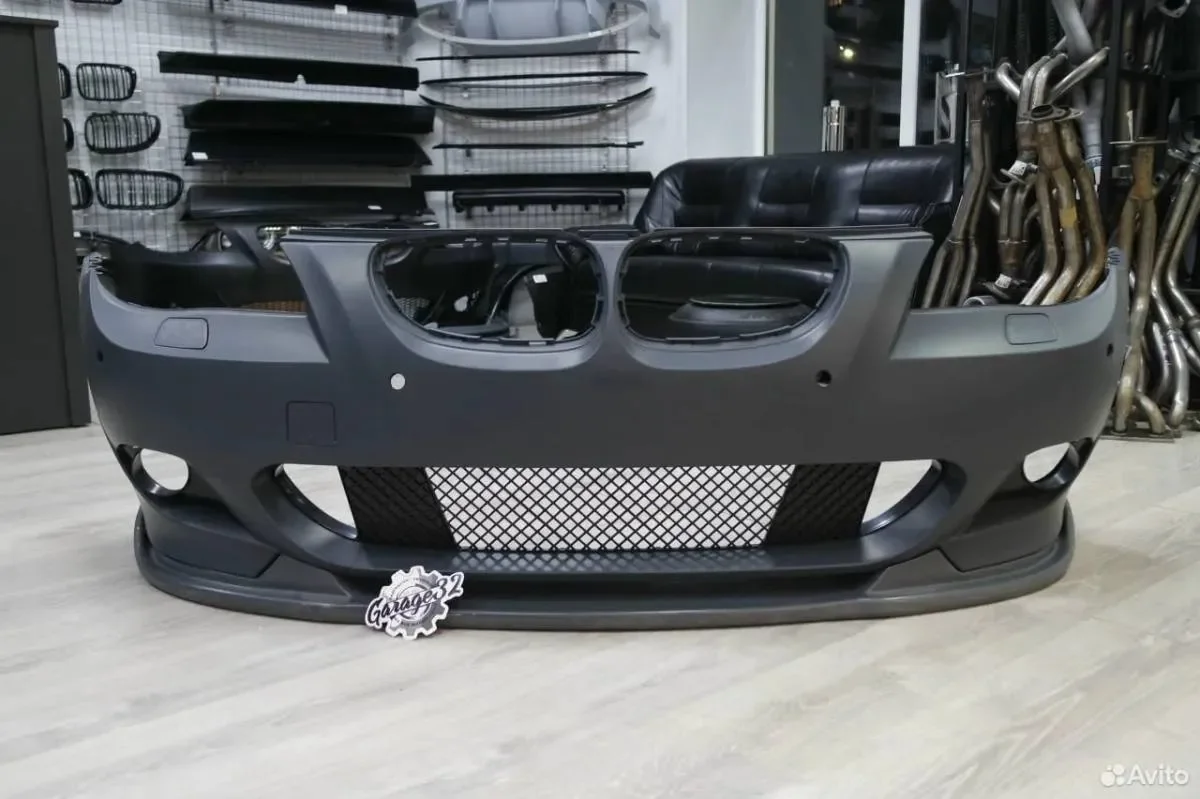 Губа (сплиттер) "M" бампера (BMW e60) - миниатюра 5
